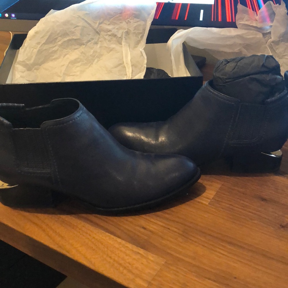 Alexander wang kori leather ankle boots